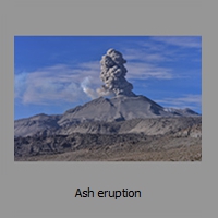 Ash eruption